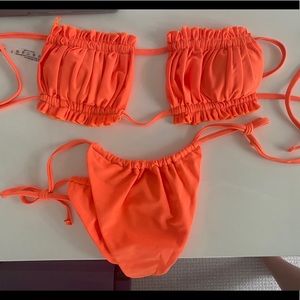 Neon Orange Shein Bikini